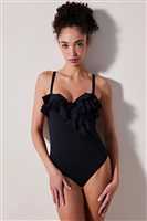 Basic Miracle Korseli Siyah Mayo SİYAH - 1